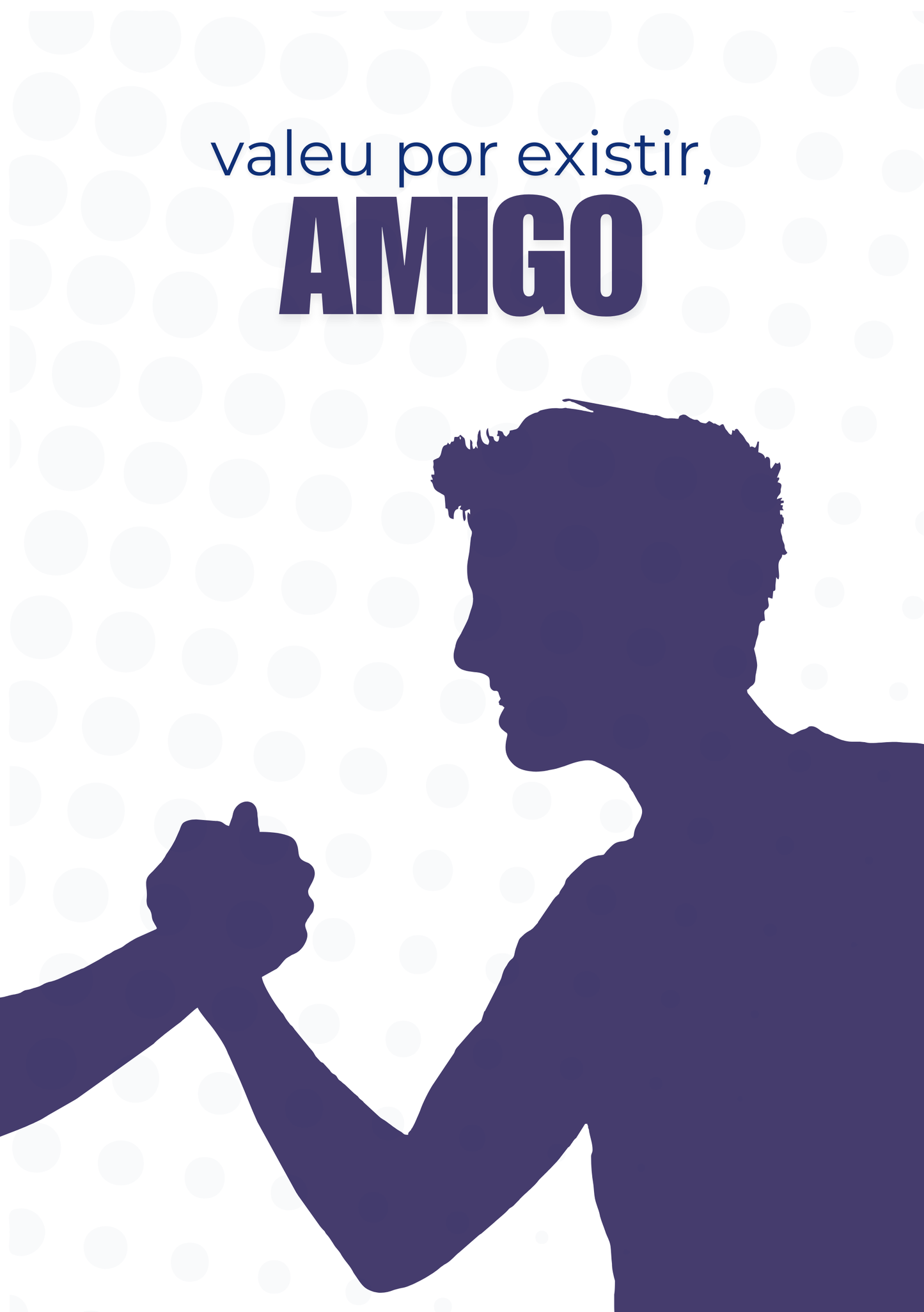Card – In Portuguese - Valeu por existir, amigo - Cod 11