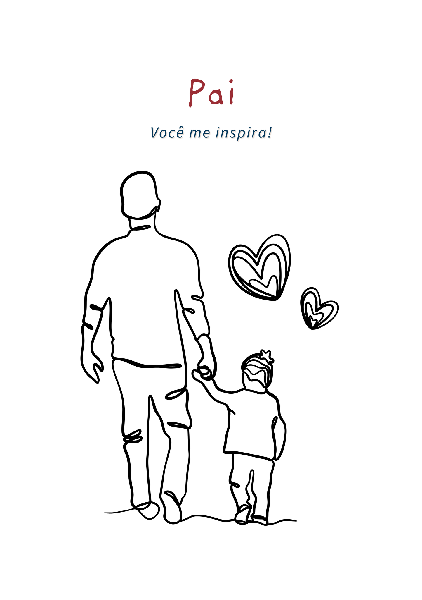Card – In Portuguese - Pai você me inspira! - Cod 10