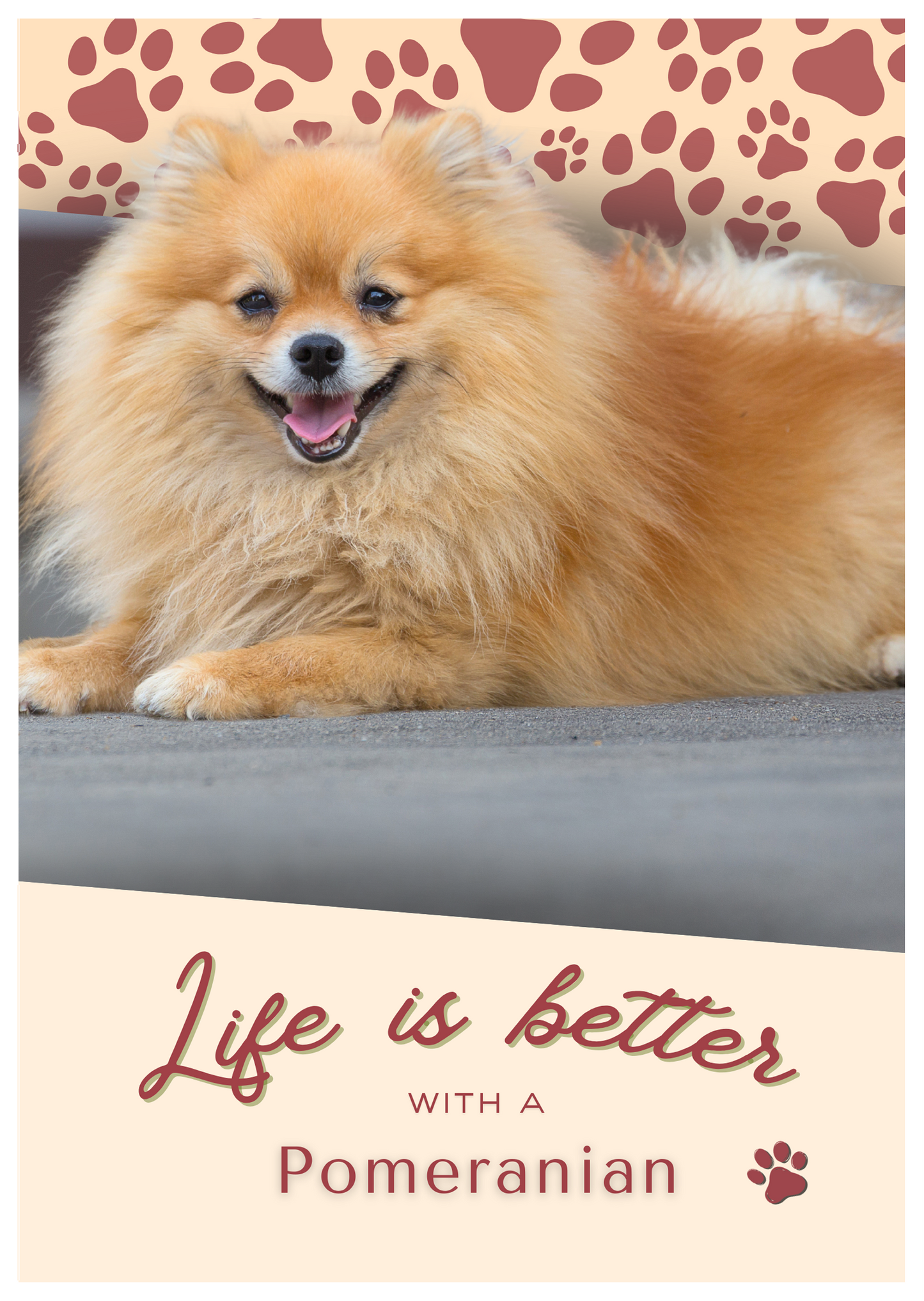 Notebook/Notepad (A5) - Dog - Pomeranian - Make a dog person smile!