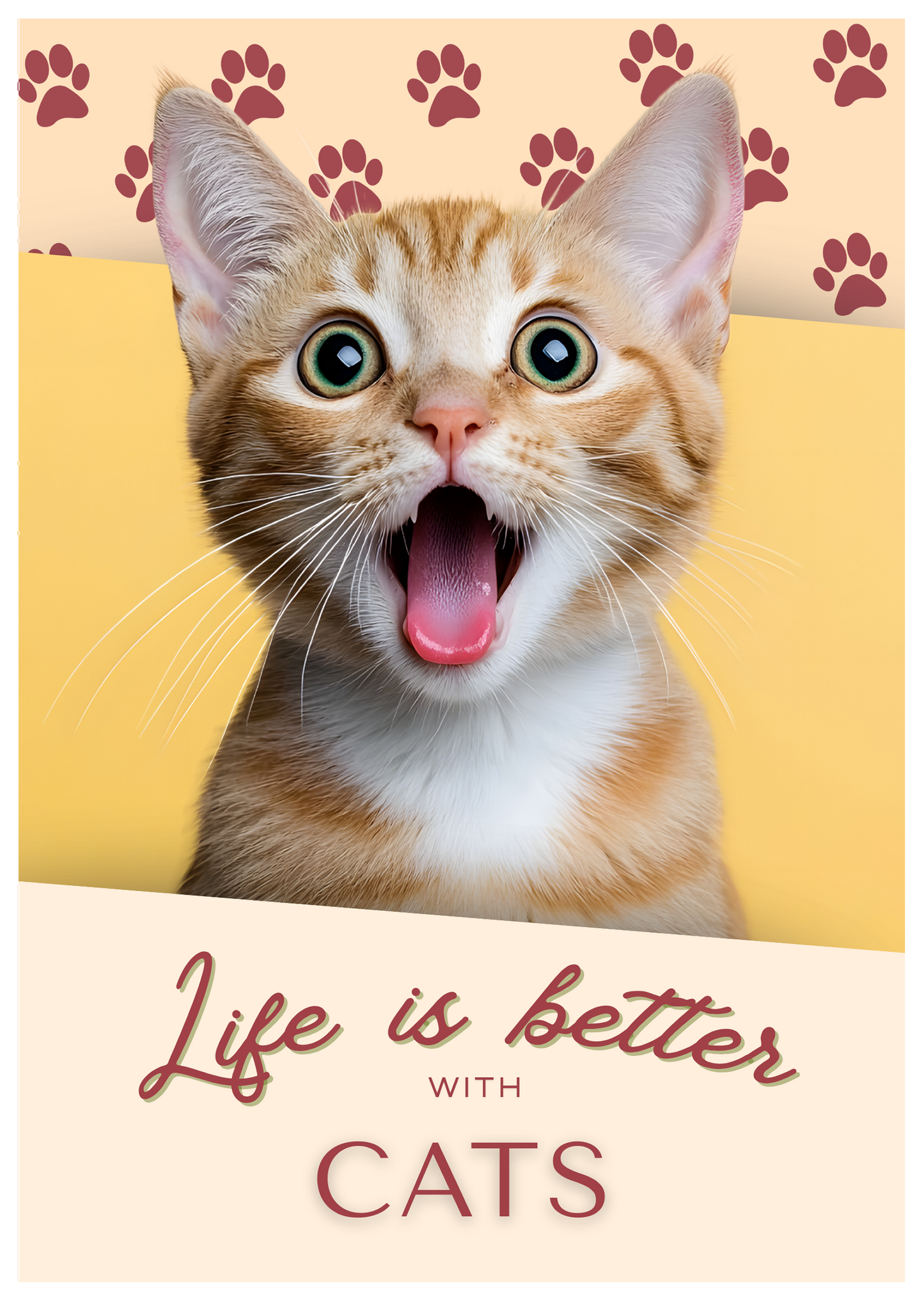 Notebook/Notepad (A5) - CAT - Life is better with Cats 2 - Make a cat person smile!