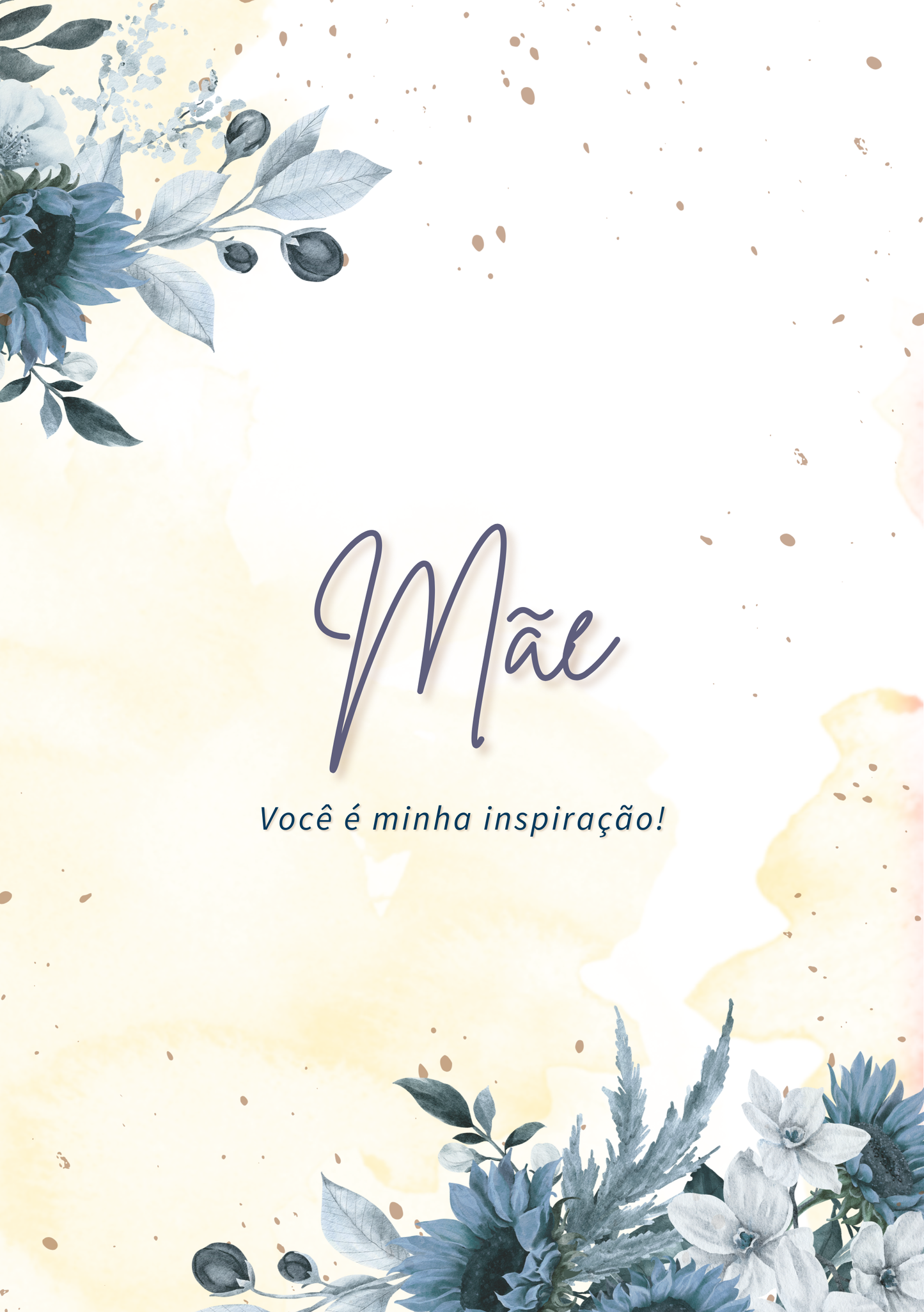 Card – In Portuguese - Mãe você é minha inspiração! - Cod 09