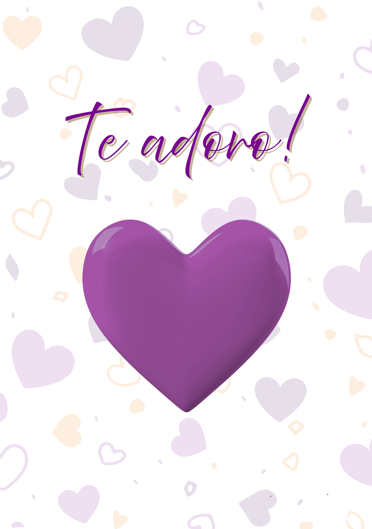 Card – In Portuguese - Te adoro! - Cod 20