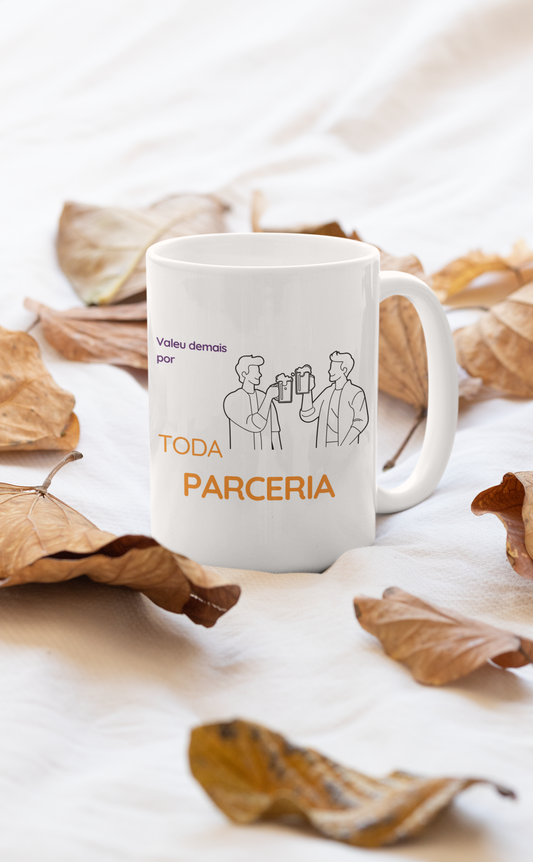 Mug - in portuguese - Valeu demais por toda parceria! Option B