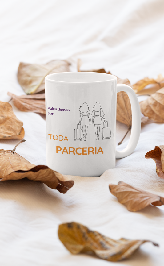 Mug - in portuguese - Valeu demais por toda parceria! Option A