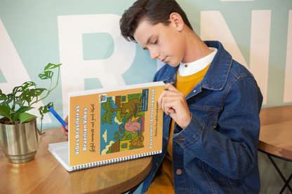 Vibes Brasileiras - Brazilian Vibes - Bilingual Colouring Book (Portuguese–English)
