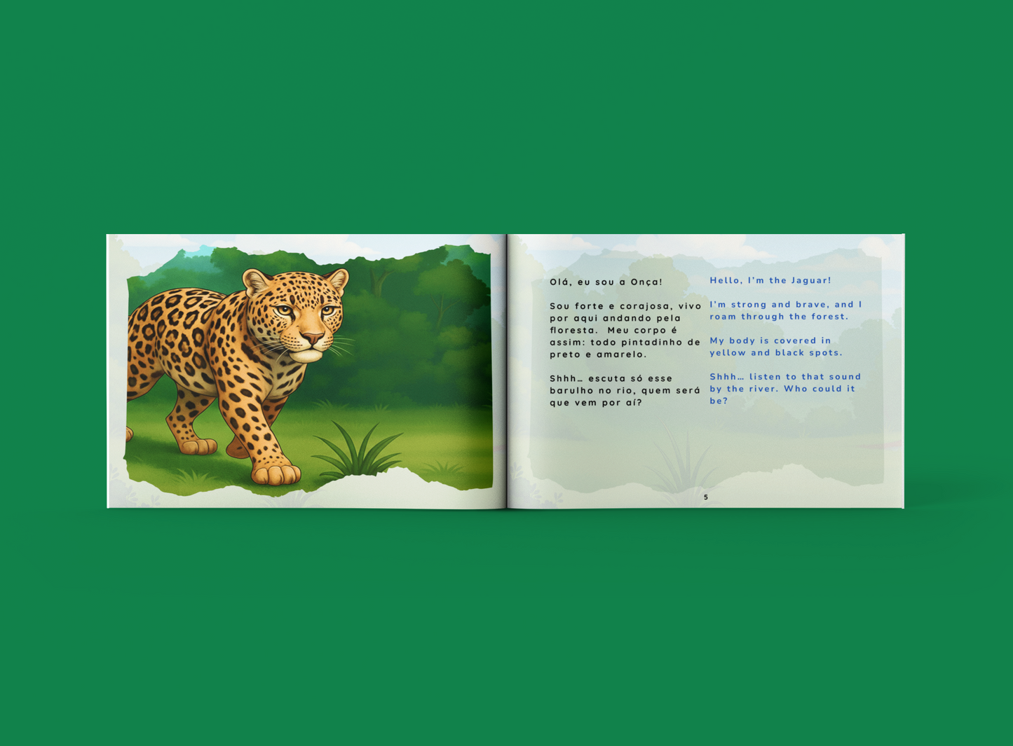 Conhecendo os Bichos da Amazônia - Picture Book - Bilingual - Portuguese/English