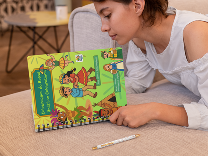 Celebrações do Brasil - Brazilian Celebrations - Bilingual Colouring Book (Portuguese–English)